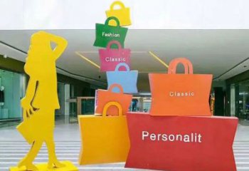 北碚購(gòu)物人雕塑選定，景觀雕塑，不銹鋼購(gòu)物人雕塑生產(chǎn)商